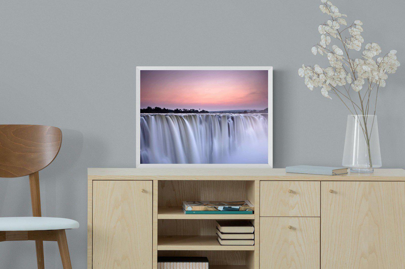 Satin Falls-Wall_Art-60 x 45cm-Mounted Canvas-White-Pixalot