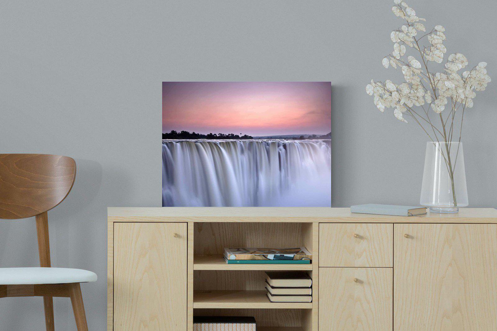 Satin Falls-Wall_Art-60 x 45cm-Mounted Canvas-No Frame-Pixalot