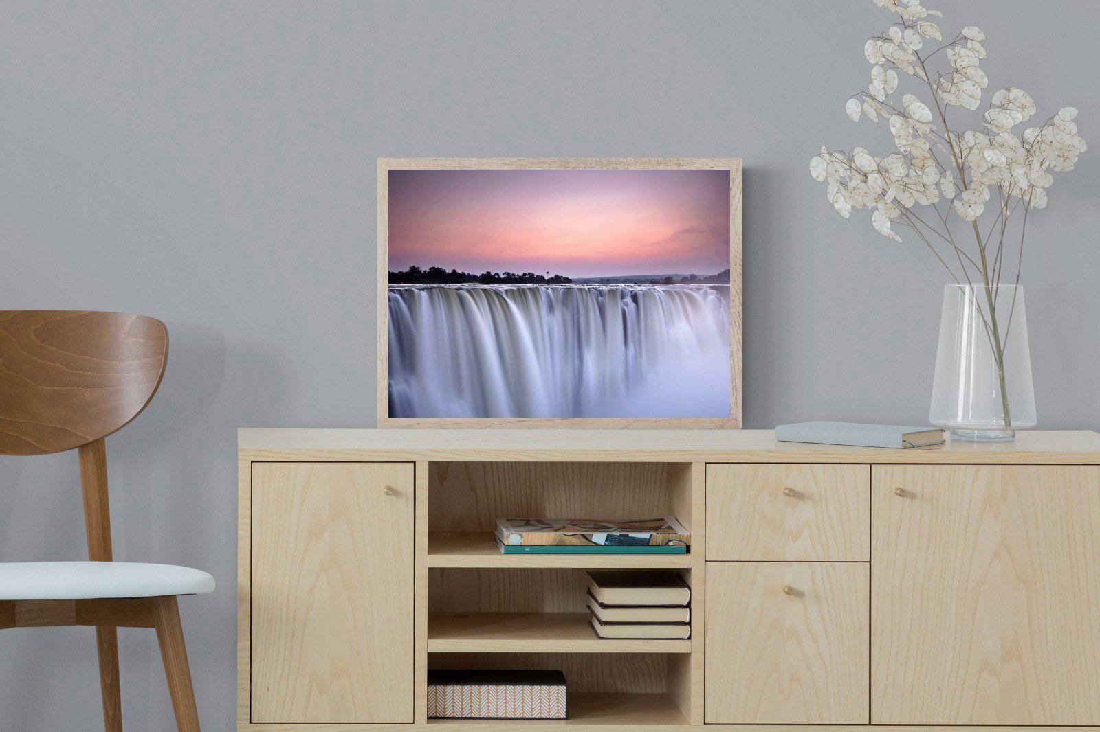 Satin Falls-Wall_Art-60 x 45cm-Mounted Canvas-Wood-Pixalot