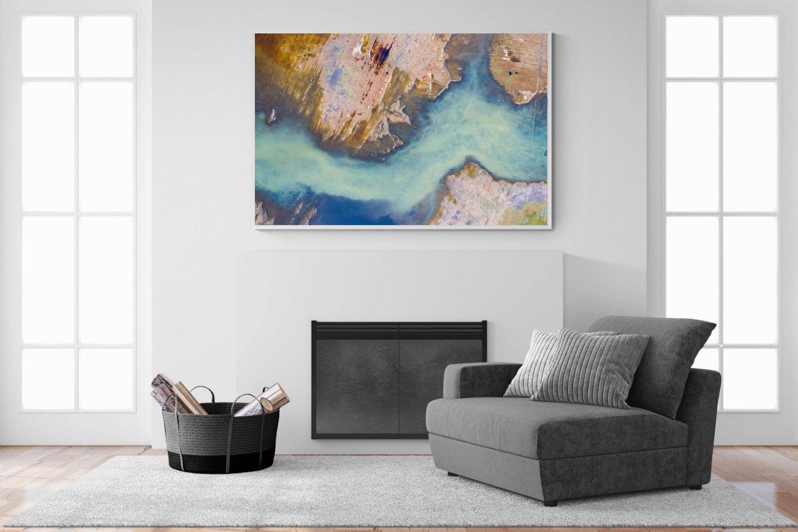 Scraped Earth-Wall_Art-150 x 100cm-Mounted Canvas-White-Pixalot