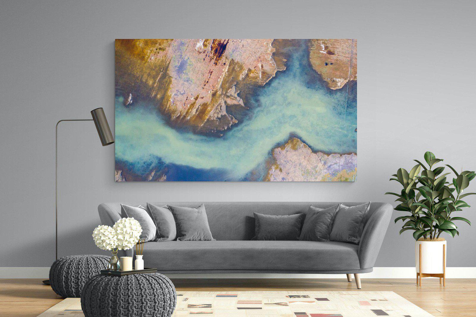 Scraped Earth-Wall_Art-220 x 130cm-Mounted Canvas-No Frame-Pixalot