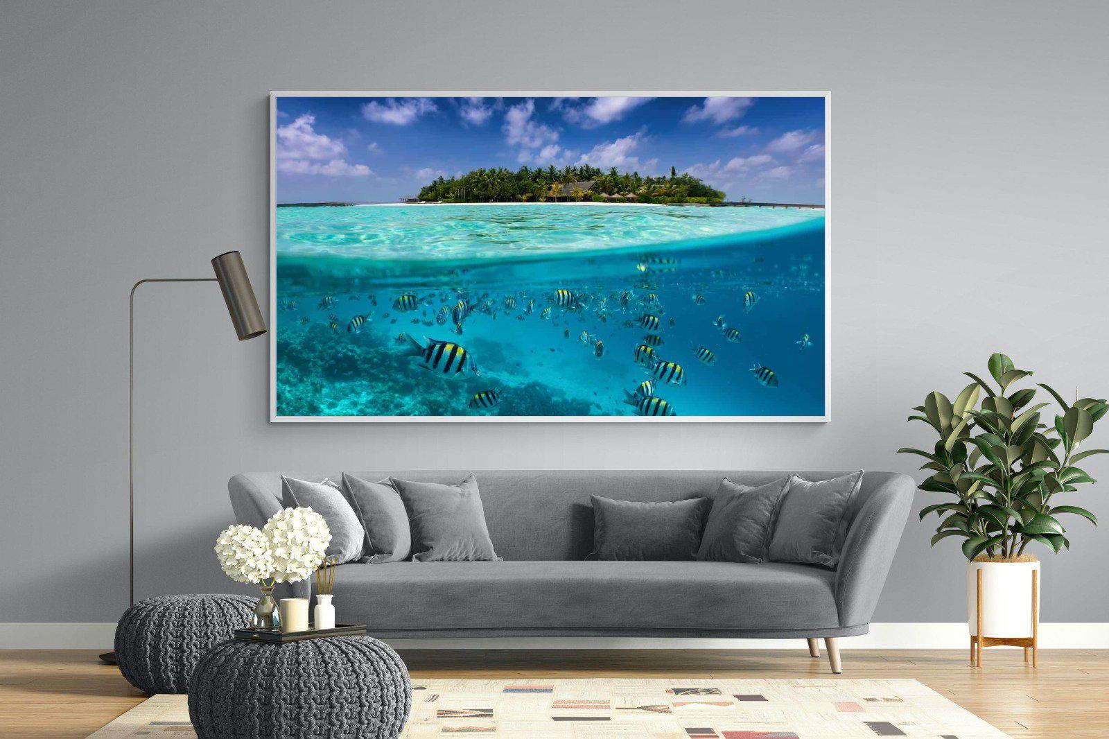 Scuba-Wall_Art-220 x 130cm-Mounted Canvas-White-Pixalot