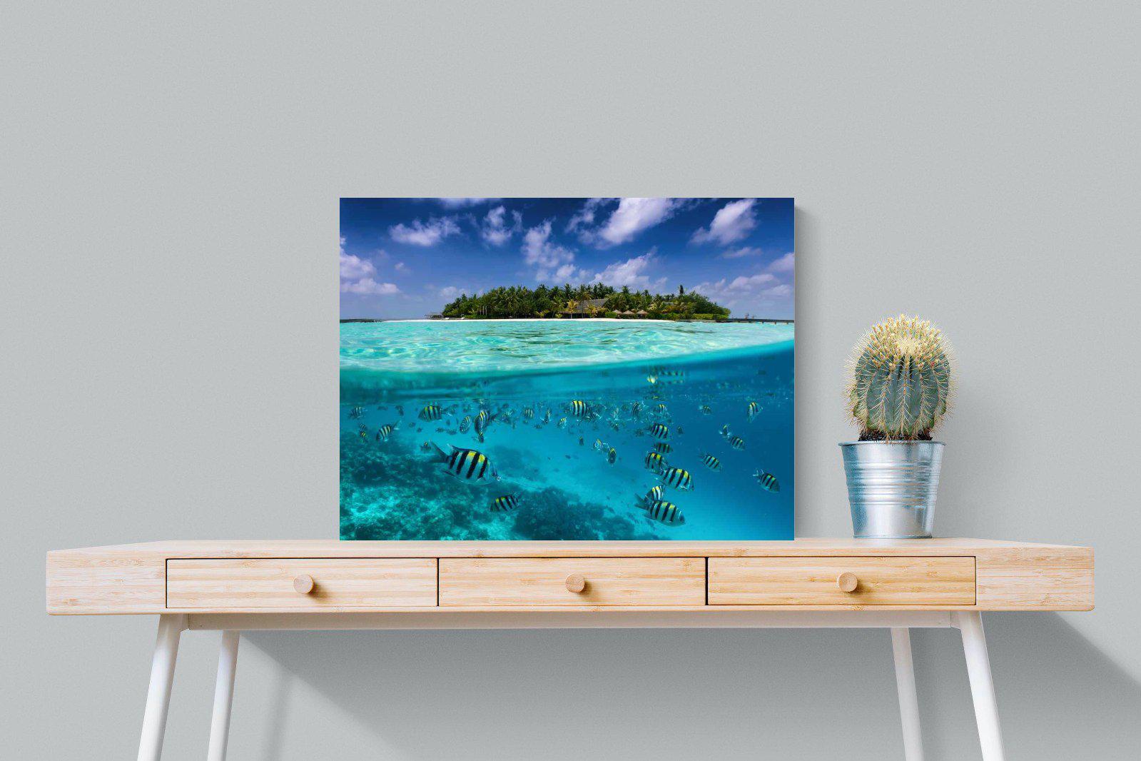 Scuba-Wall_Art-80 x 60cm-Mounted Canvas-No Frame-Pixalot