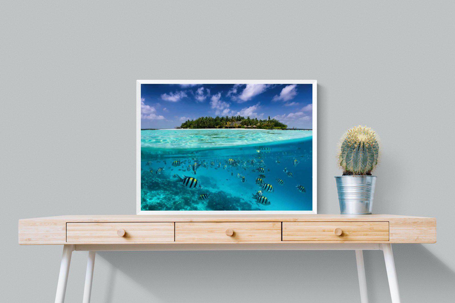 Scuba-Wall_Art-80 x 60cm-Mounted Canvas-White-Pixalot