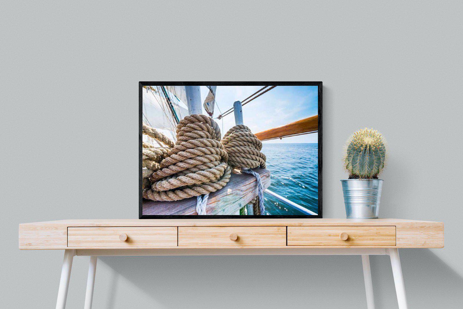 Set Sail-Wall_Art-80 x 60cm-Mounted Canvas-Black-Pixalot