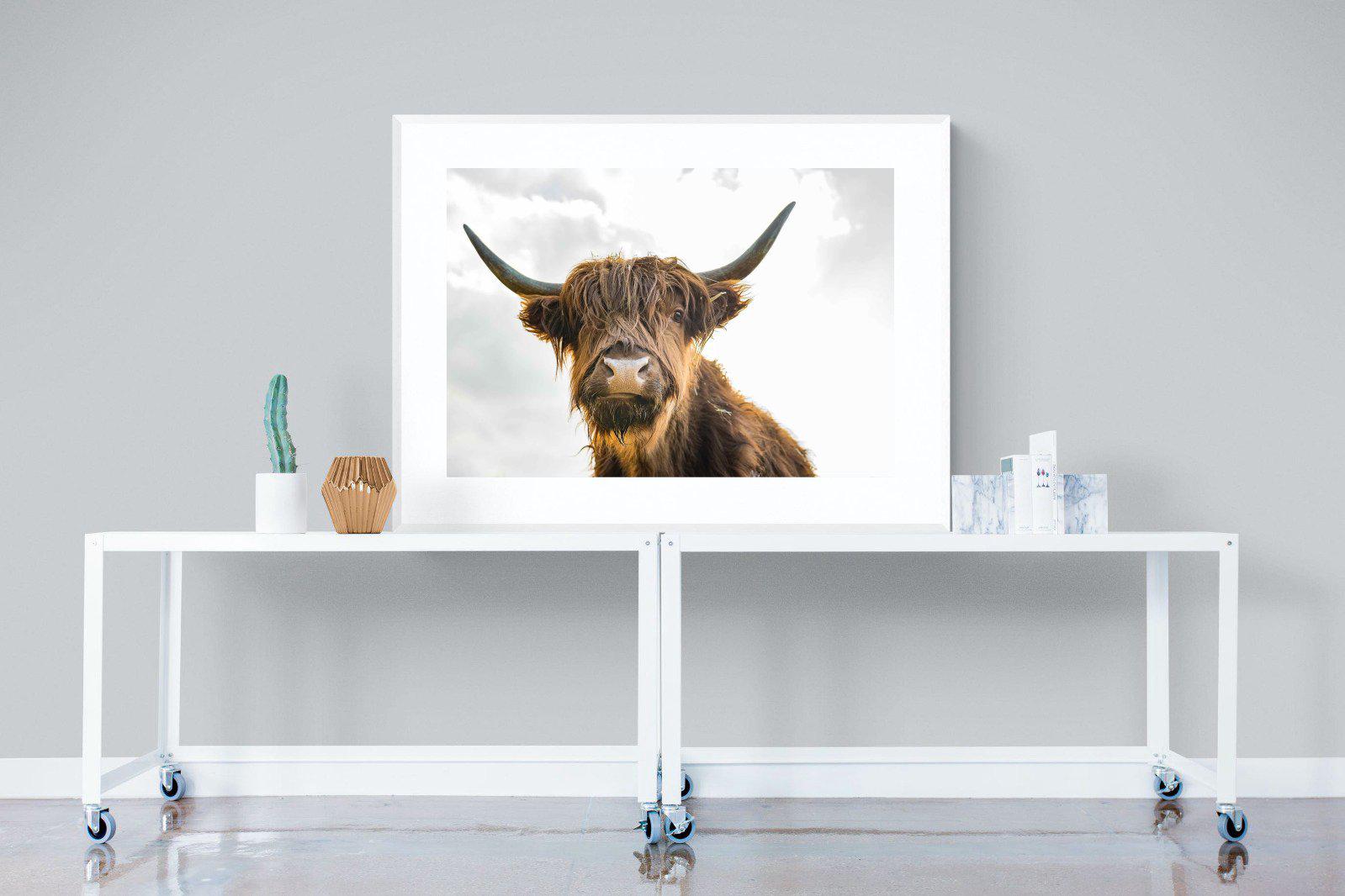 Shaggy-Wall_Art-120 x 90cm-Framed Print-White-Pixalot