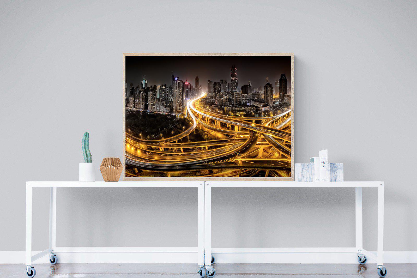 Shanghai-Wall_Art-120 x 90cm-Mounted Canvas-Wood-Pixalot