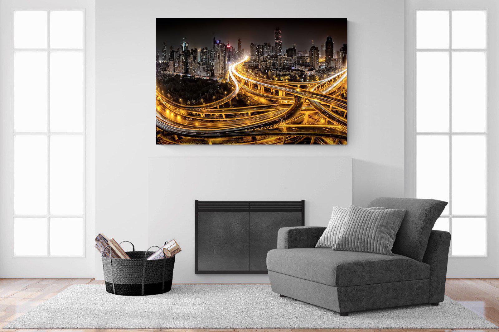 Shanghai-Wall_Art-150 x 100cm-Mounted Canvas-No Frame-Pixalot