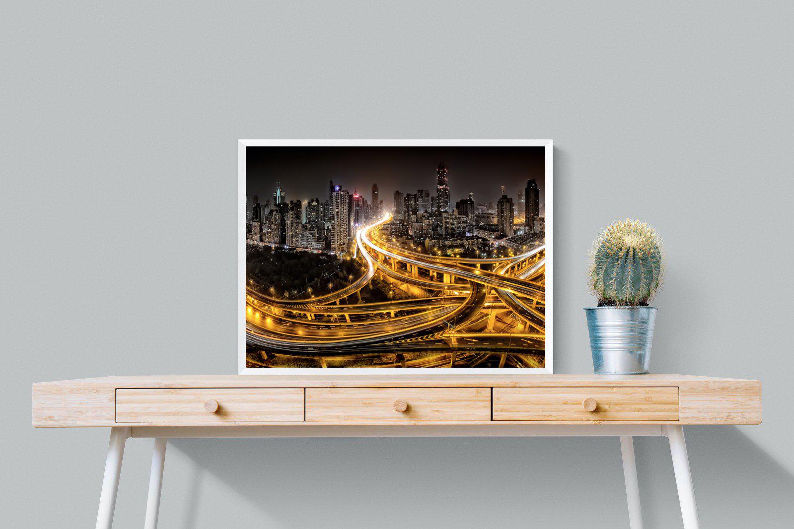 Shanghai-Wall_Art-80 x 60cm-Mounted Canvas-White-Pixalot