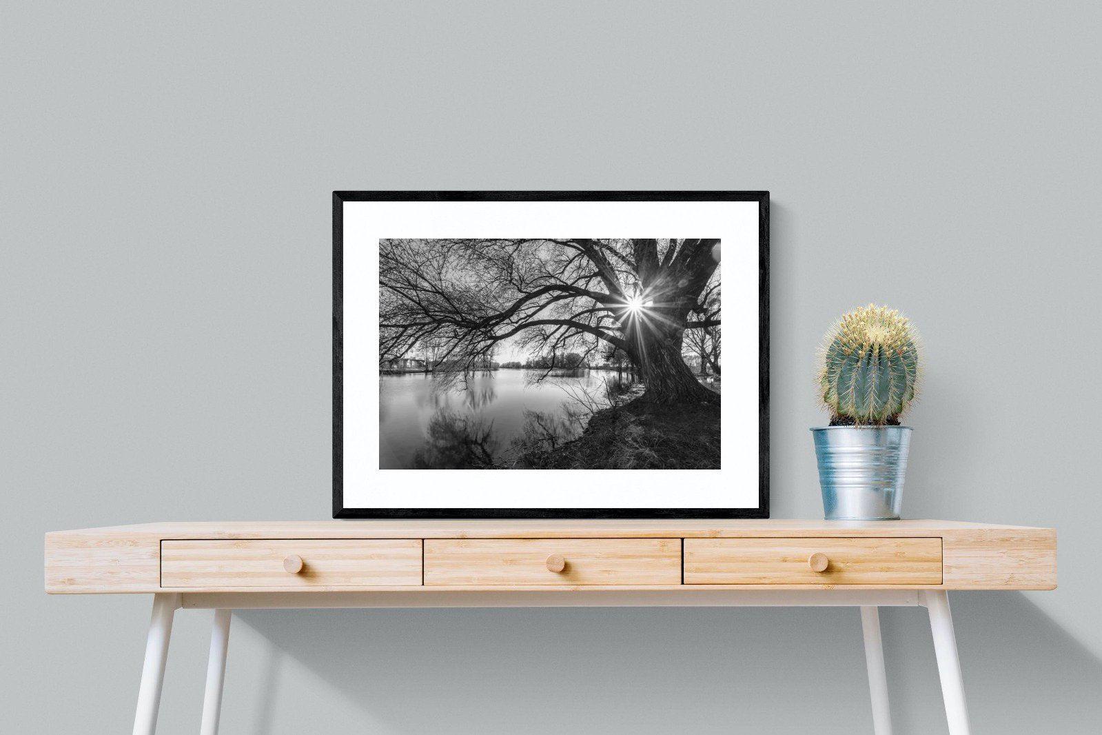 Shards of Light-Wall_Art-80 x 60cm-Framed Print-Black-Pixalot