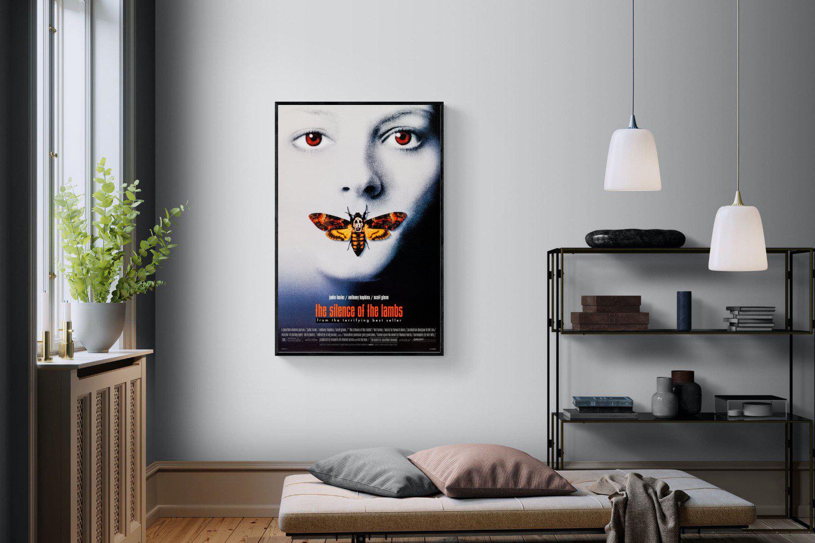 Silence of the Lambs-Wall_Art-100 x 150cm-Mounted Canvas-Black-Pixalot