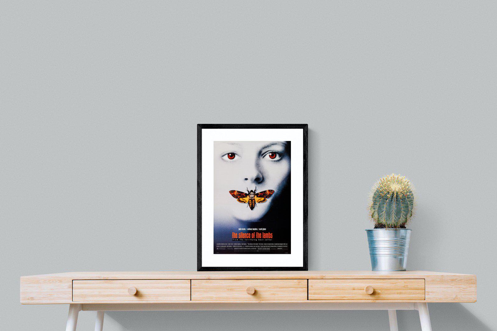 Silence of the Lambs-Wall_Art-45 x 60cm-Framed Print-Black-Pixalot