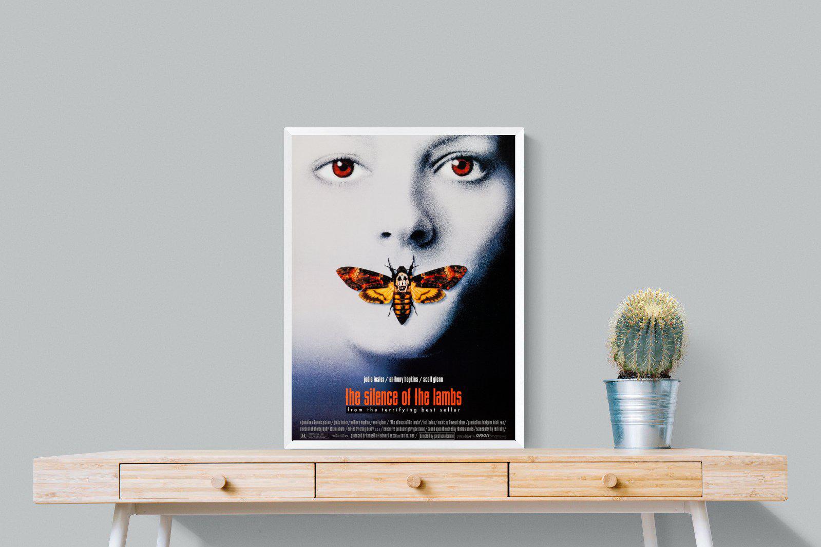 Silence of the Lambs-Wall_Art-60 x 80cm-Mounted Canvas-White-Pixalot