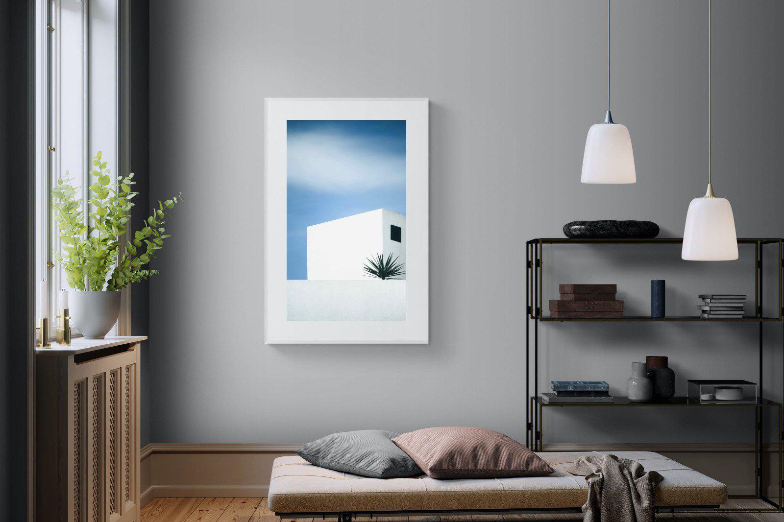 Simple Lines-Wall_Art-100 x 150cm-Framed Print-White-Pixalot