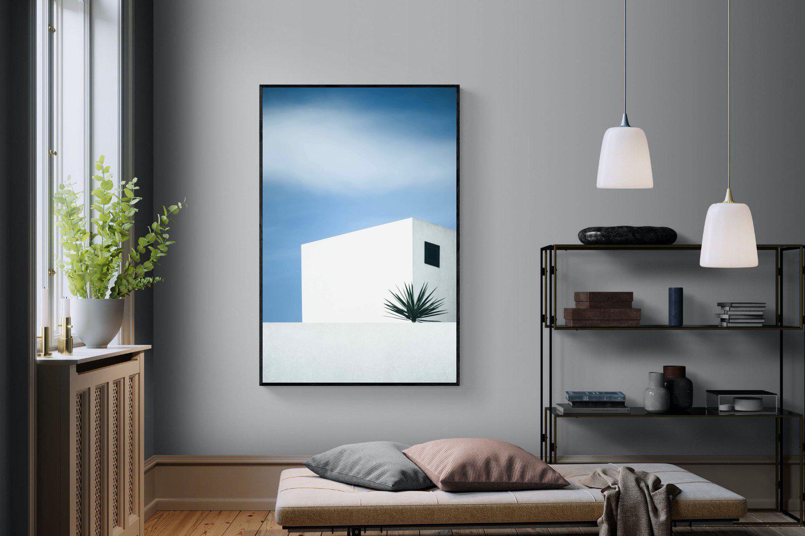 Simple Lines-Wall_Art-120 x 180cm-Mounted Canvas-Black-Pixalot