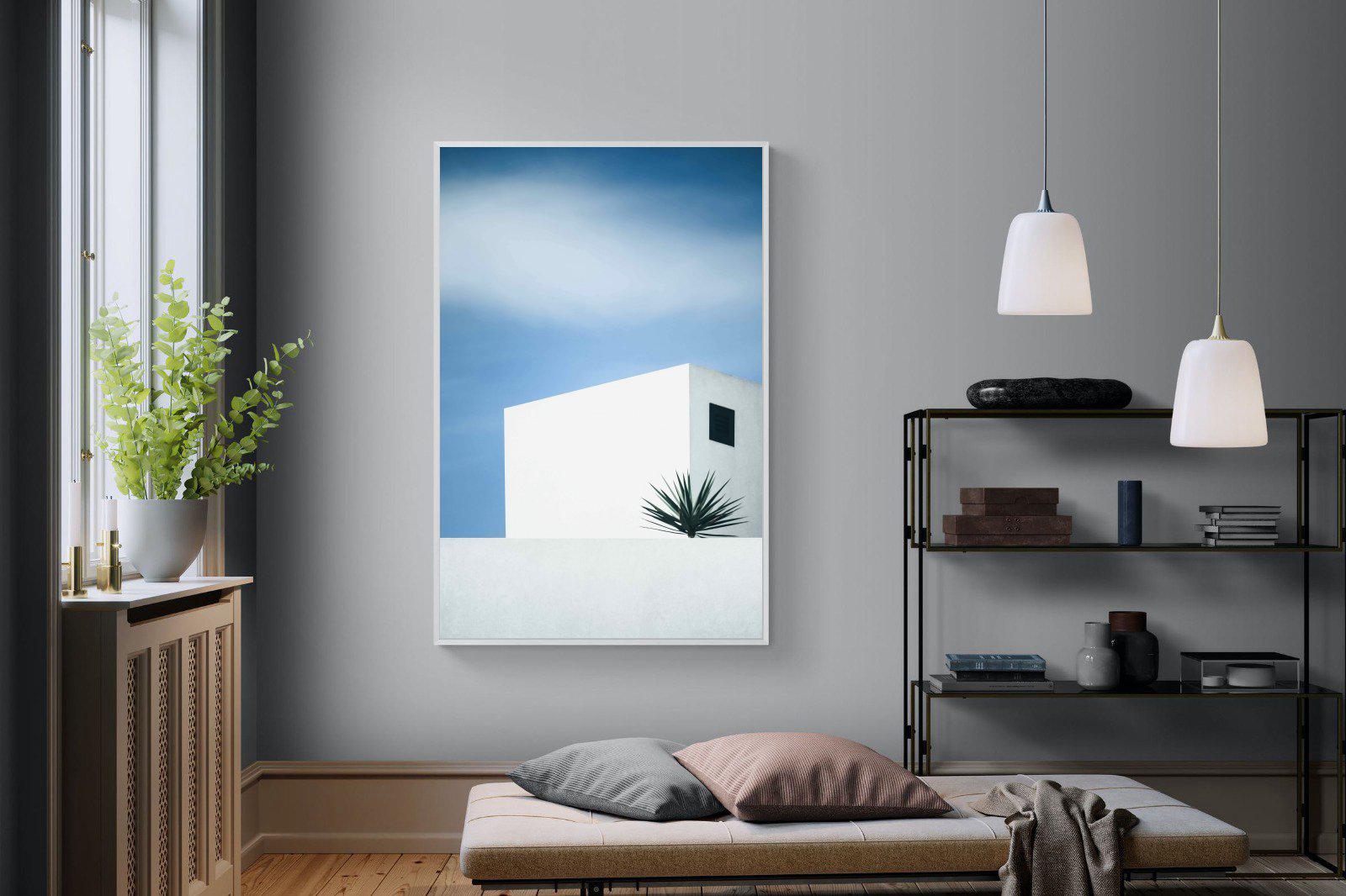 Simple Lines-Wall_Art-120 x 180cm-Mounted Canvas-White-Pixalot