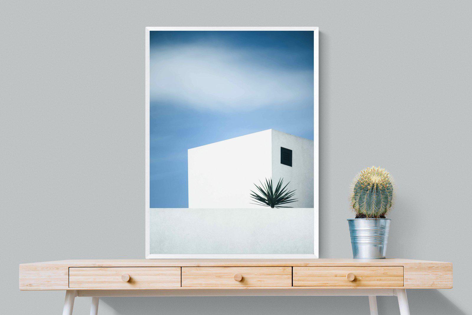 Simple Lines-Wall_Art-75 x 100cm-Mounted Canvas-White-Pixalot