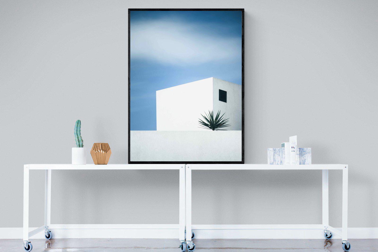 Simple Lines-Wall_Art-90 x 120cm-Mounted Canvas-Black-Pixalot