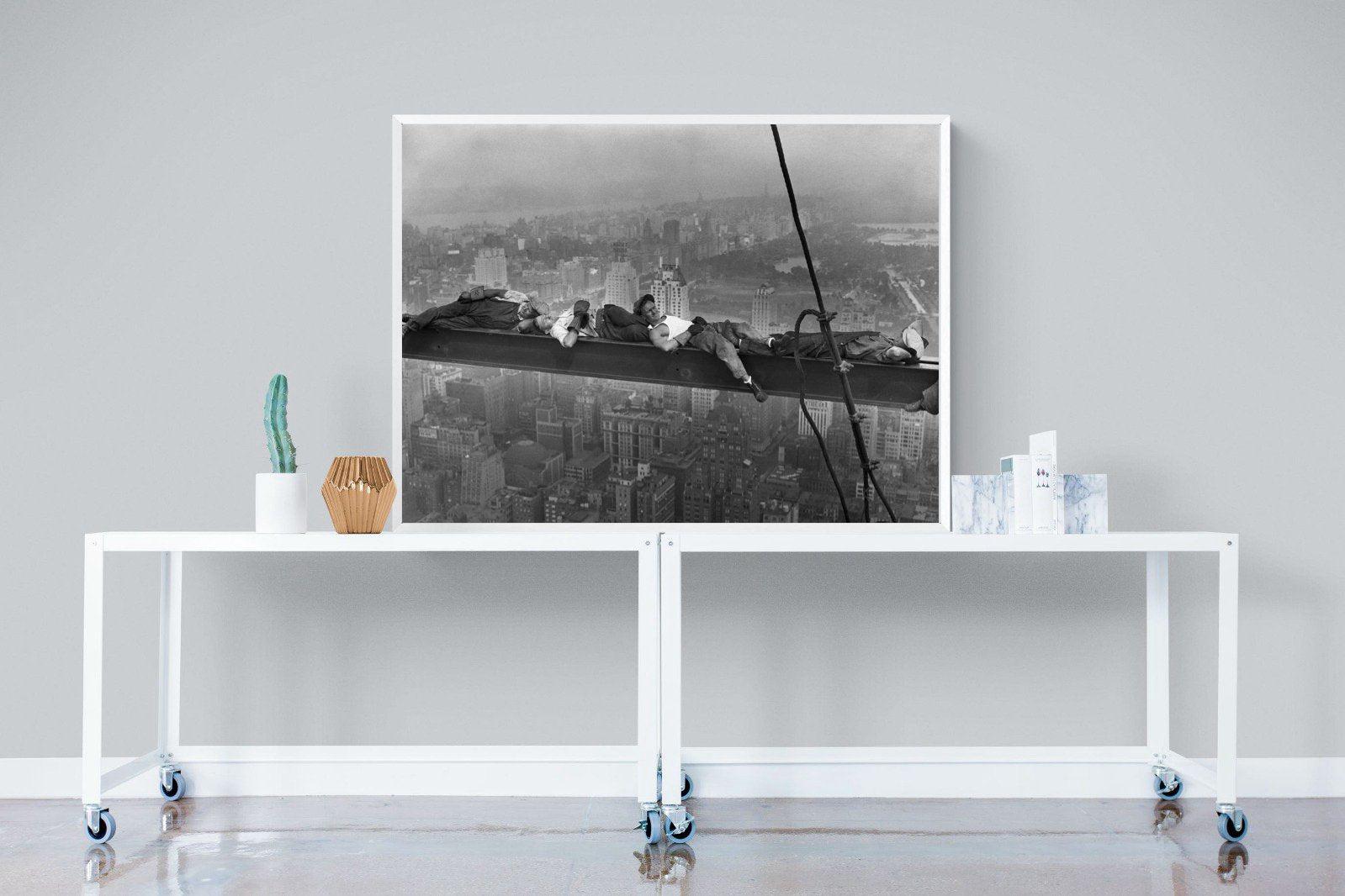 Sleeping Above Manhattan-Wall_Art-120 x 90cm-Mounted Canvas-White-Pixalot