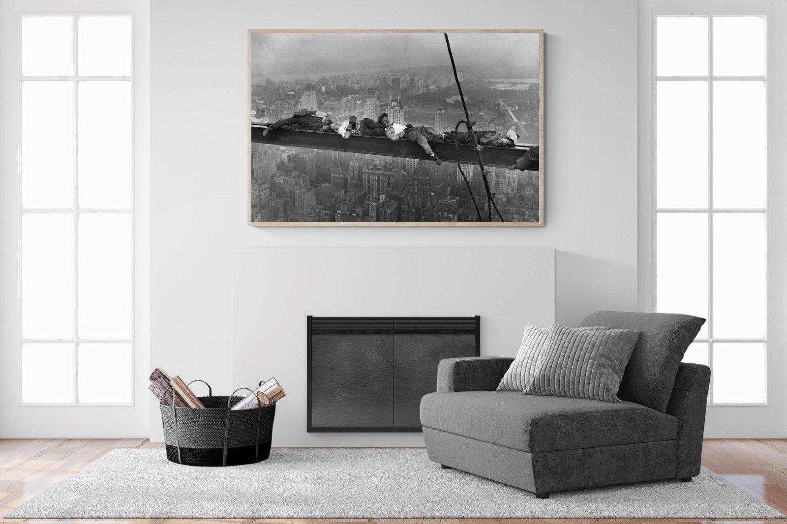 Sleeping Above Manhattan-Wall_Art-150 x 100cm-Mounted Canvas-Wood-Pixalot