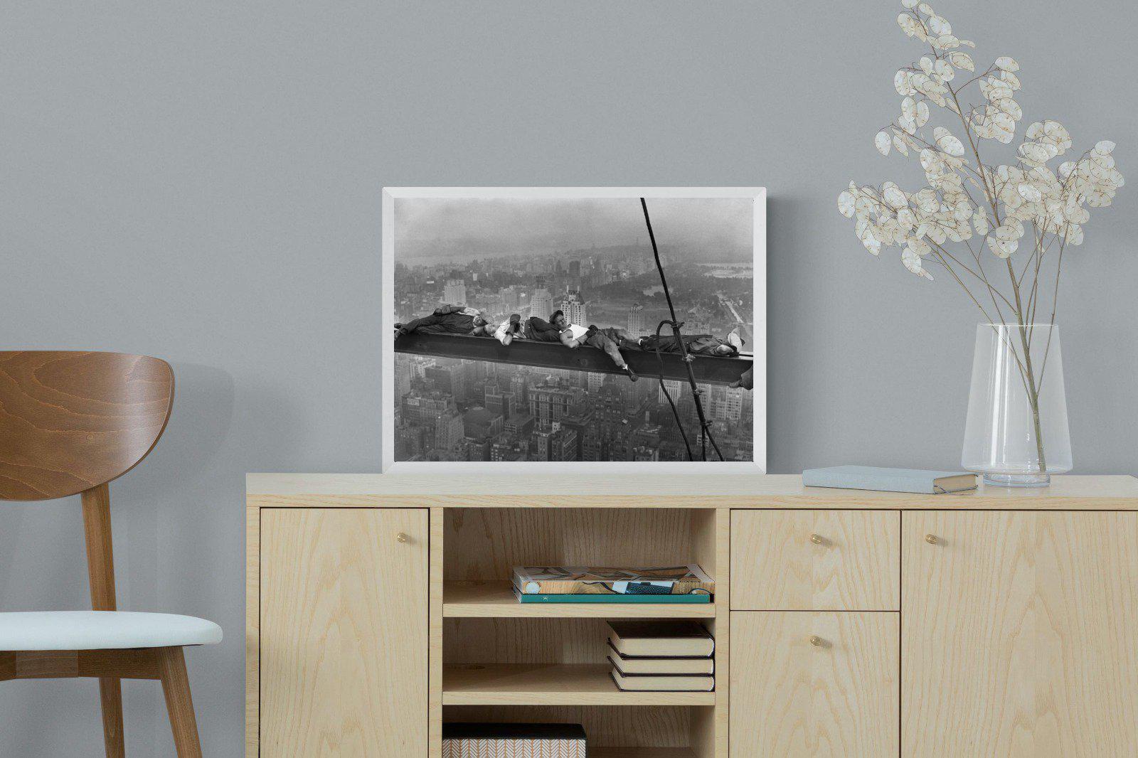 Sleeping Above Manhattan-Wall_Art-60 x 45cm-Mounted Canvas-White-Pixalot