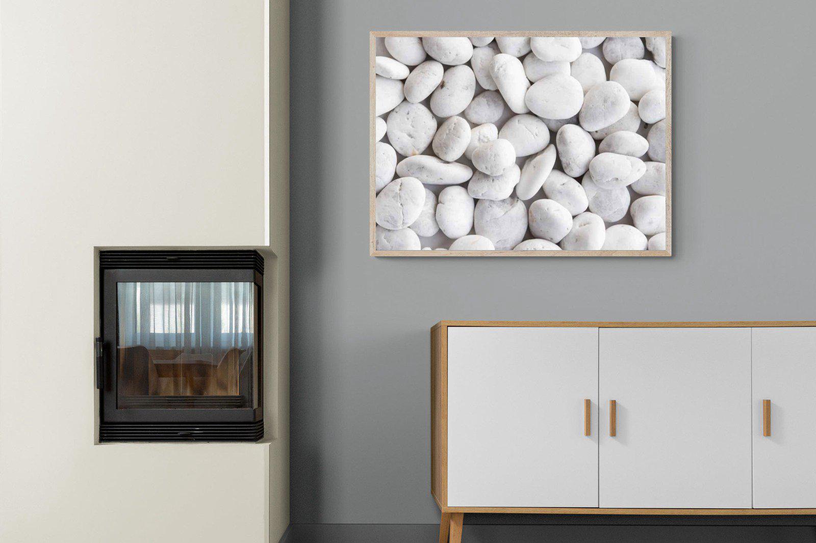 Snowy Stones-Wall_Art-100 x 75cm-Mounted Canvas-Wood-Pixalot