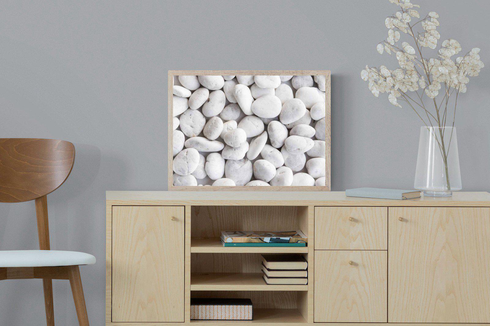 Snowy Stones-Wall_Art-60 x 45cm-Mounted Canvas-Wood-Pixalot