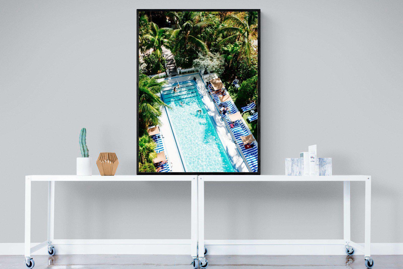 Soho Beach House-Wall_Art-90 x 120cm-Mounted Canvas-Black-Pixalot