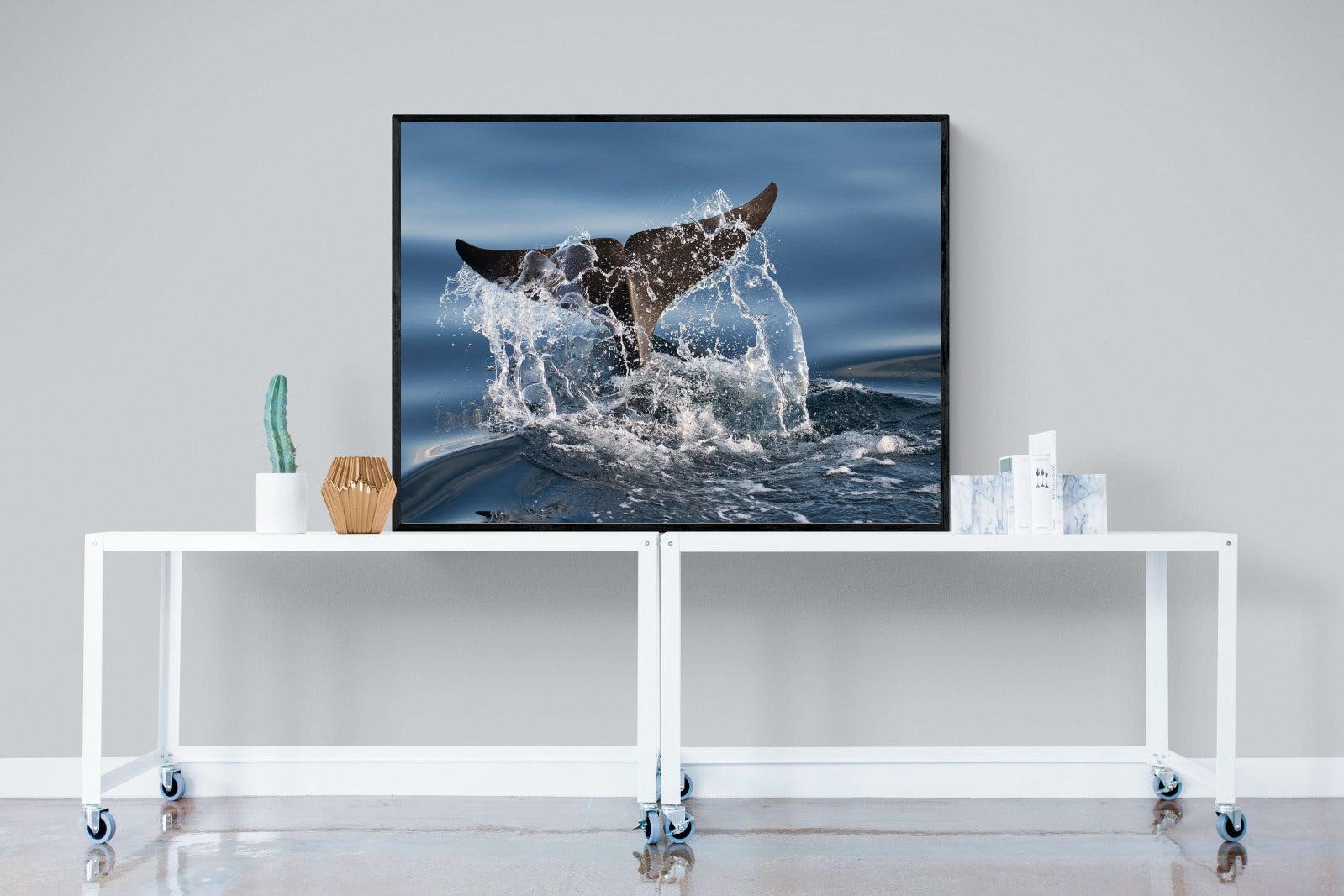 Splash-Wall_Art-120 x 90cm-Mounted Canvas-Black-Pixalot