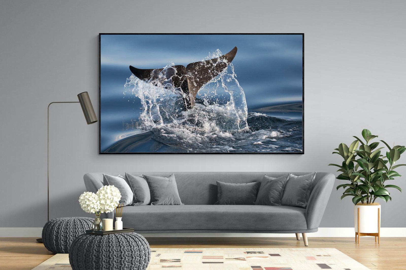 Splash-Wall_Art-220 x 130cm-Mounted Canvas-Black-Pixalot