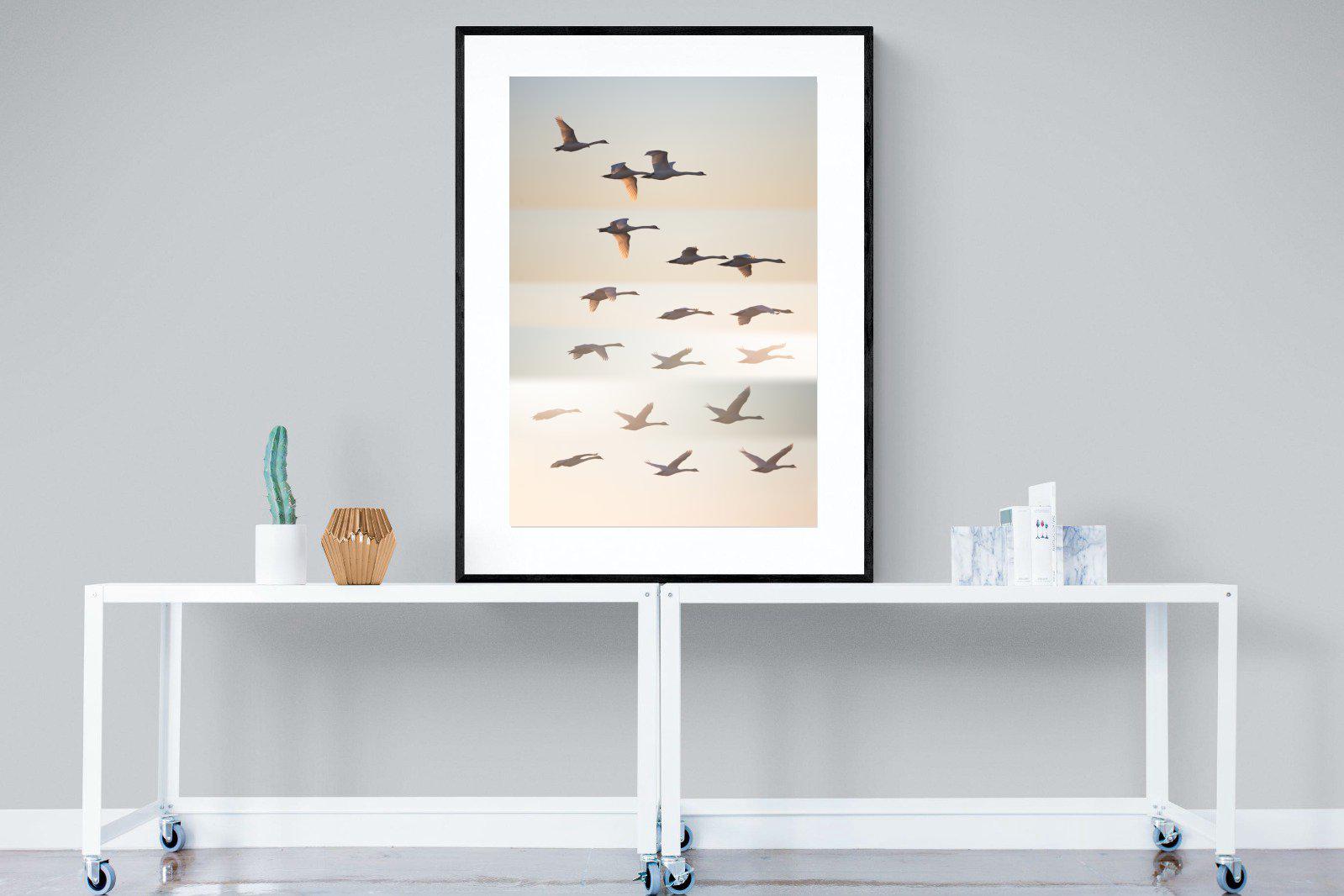 Squadron-Wall_Art-90 x 120cm-Framed Print-Black-Pixalot