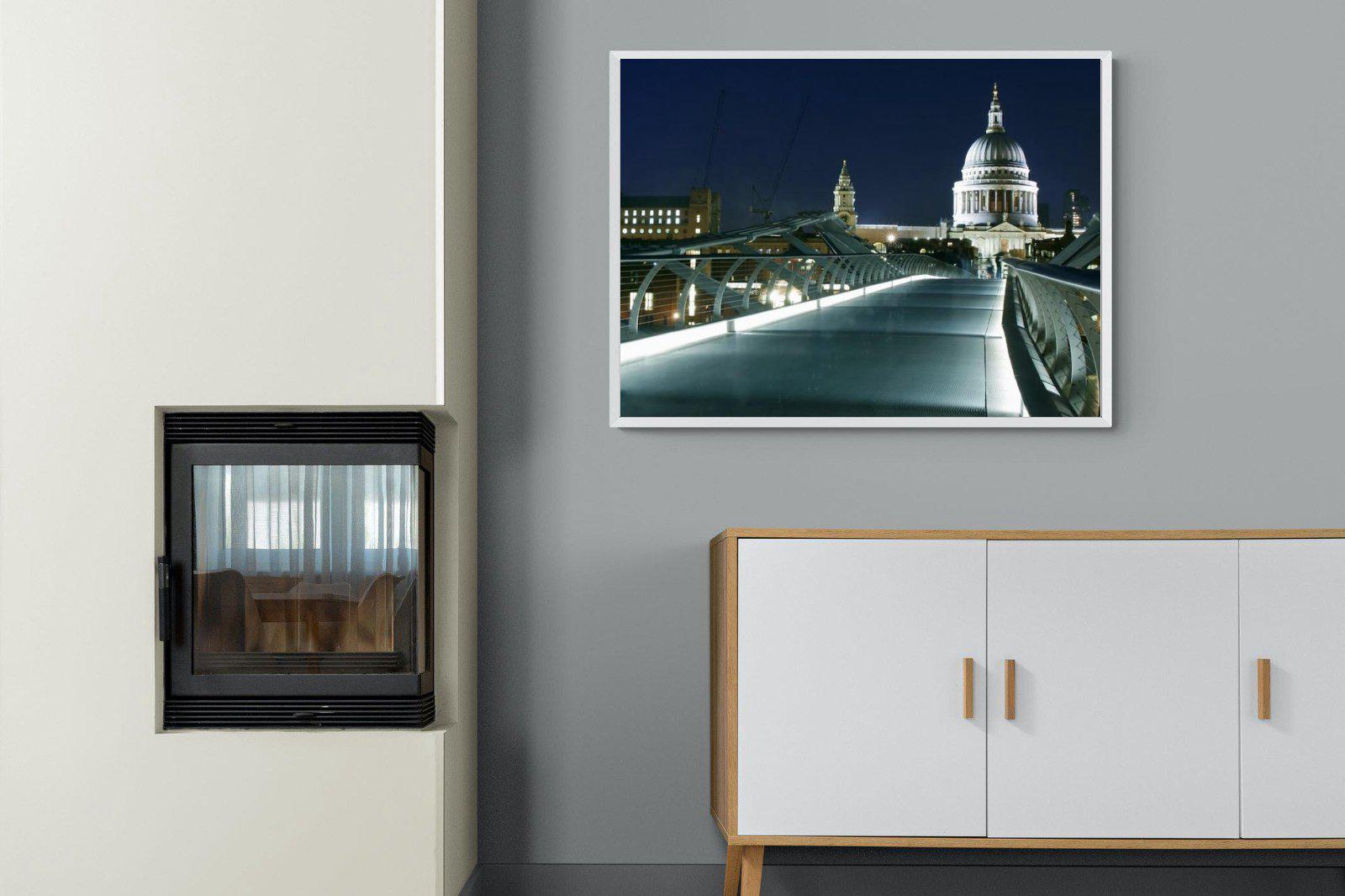 St Paul's-Wall_Art-100 x 75cm-Mounted Canvas-White-Pixalot