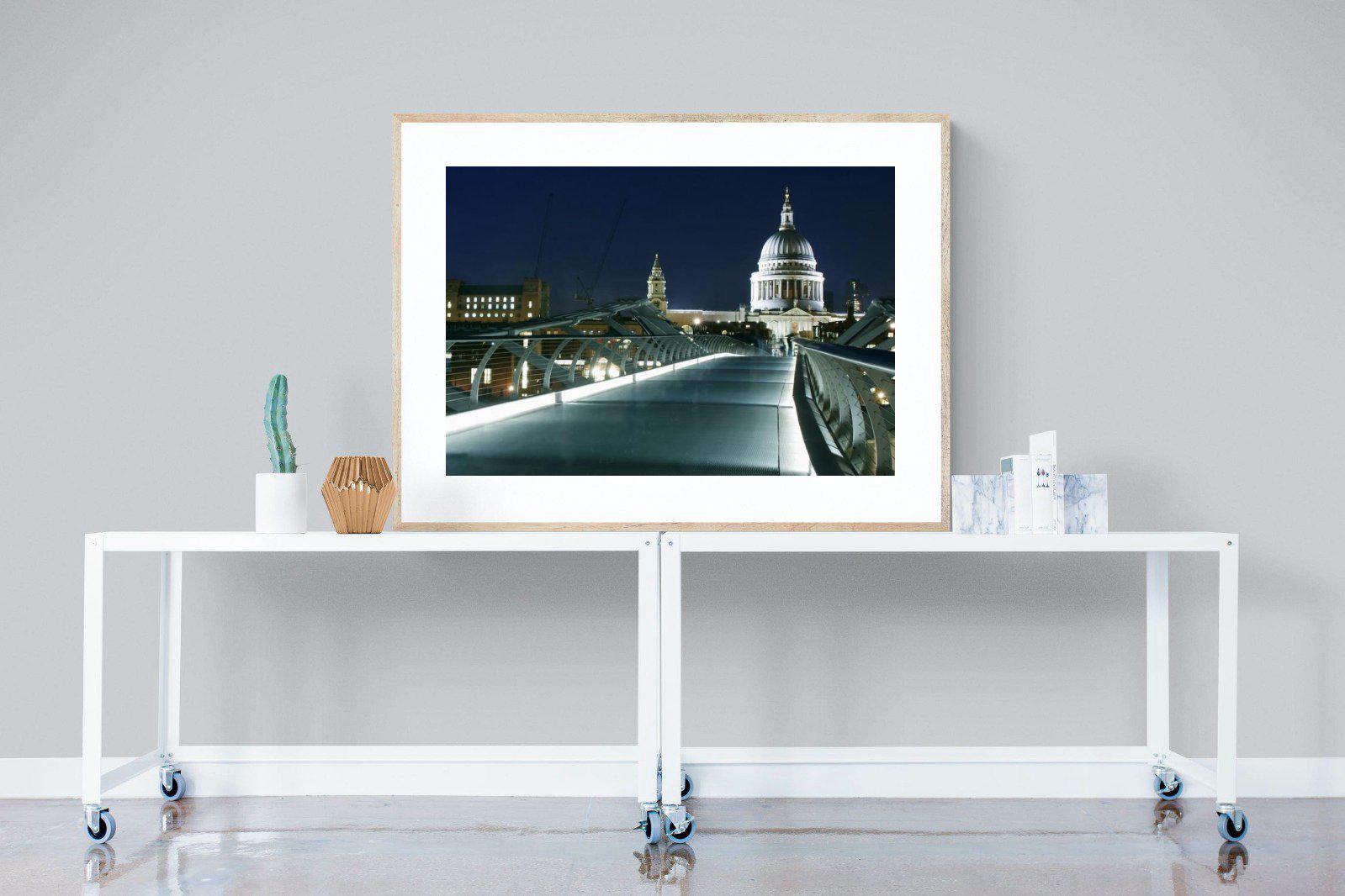 St Paul's-Wall_Art-120 x 90cm-Framed Print-Wood-Pixalot