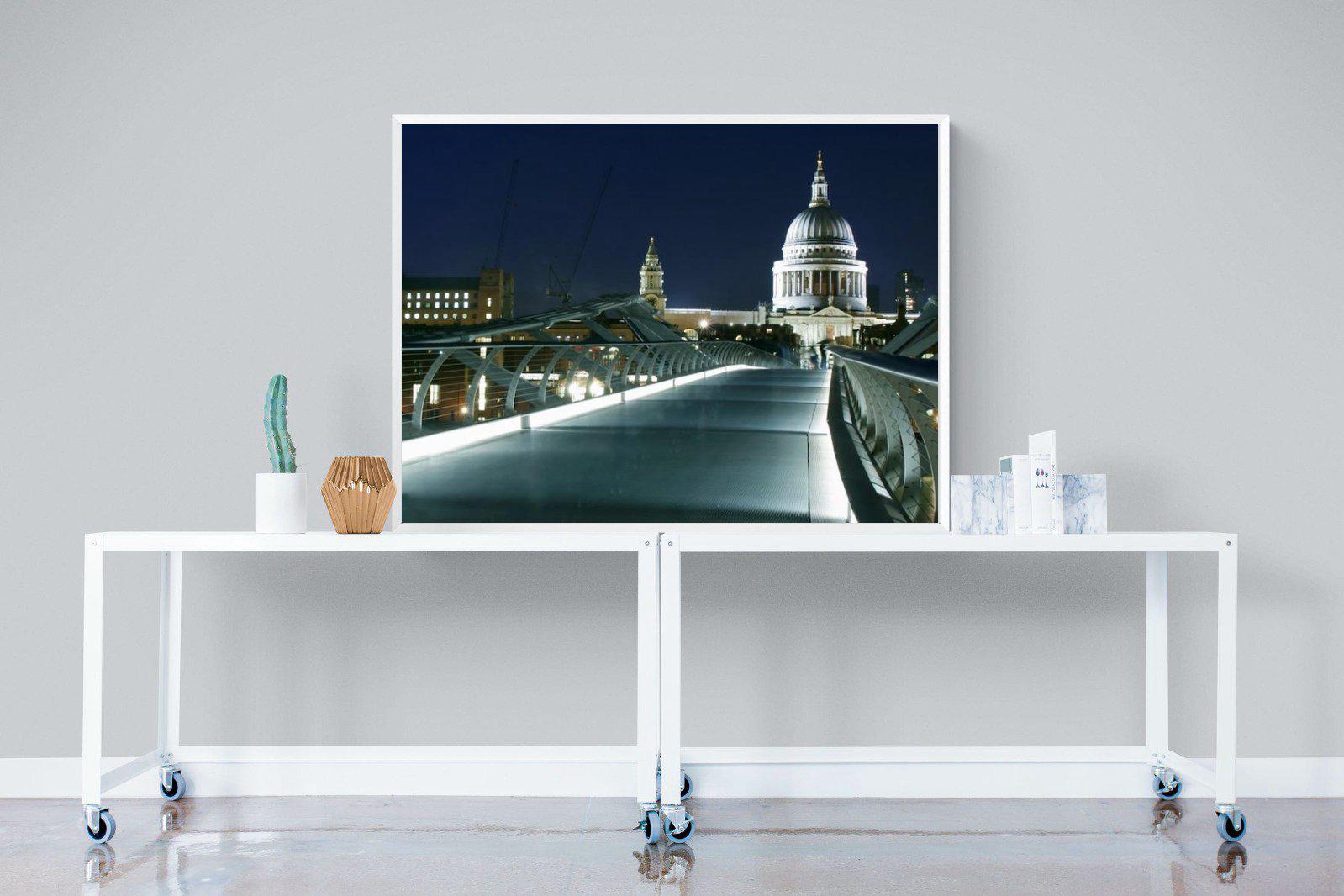 St Paul's-Wall_Art-120 x 90cm-Mounted Canvas-White-Pixalot