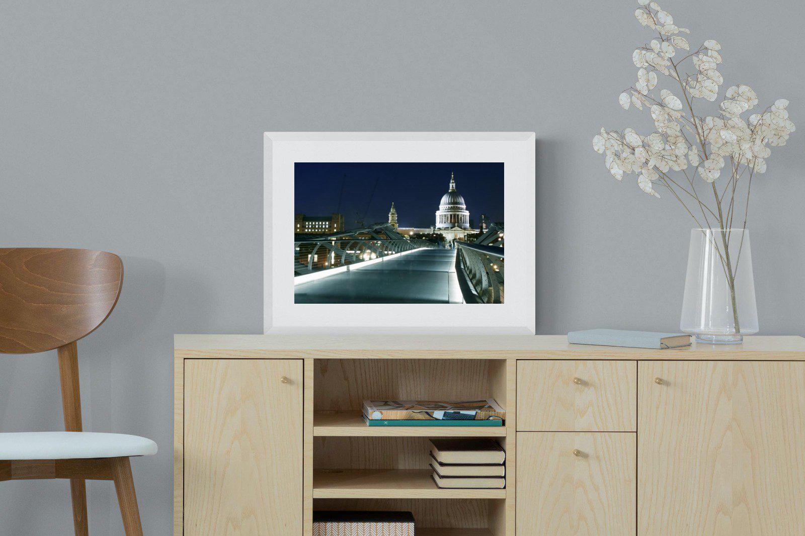 St Paul's-Wall_Art-60 x 45cm-Framed Print-White-Pixalot