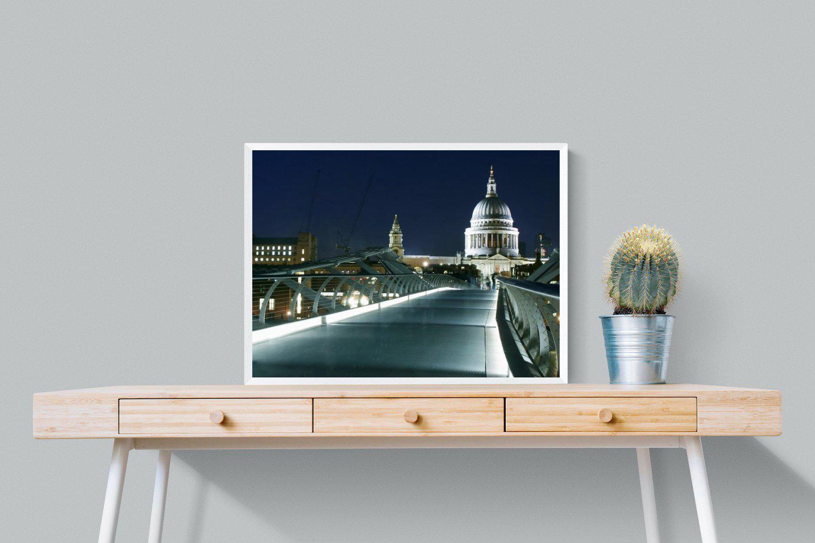 St Paul's-Wall_Art-80 x 60cm-Mounted Canvas-White-Pixalot