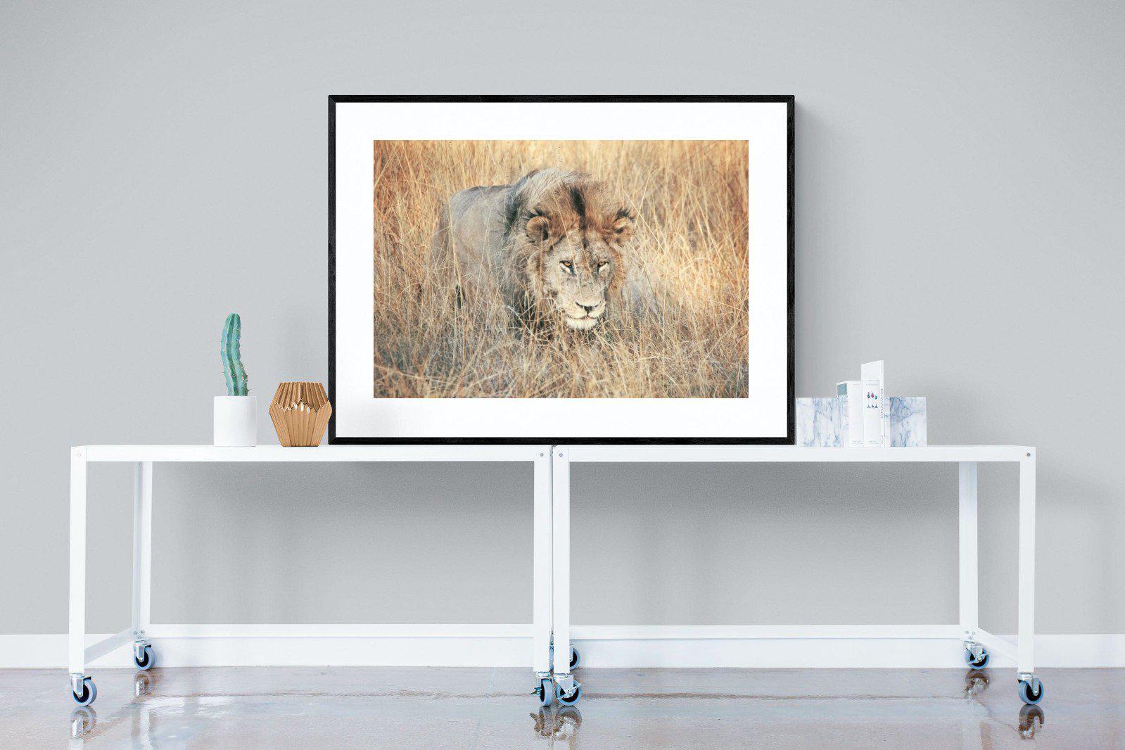 Stalking-Wall_Art-120 x 90cm-Framed Print-Black-Pixalot