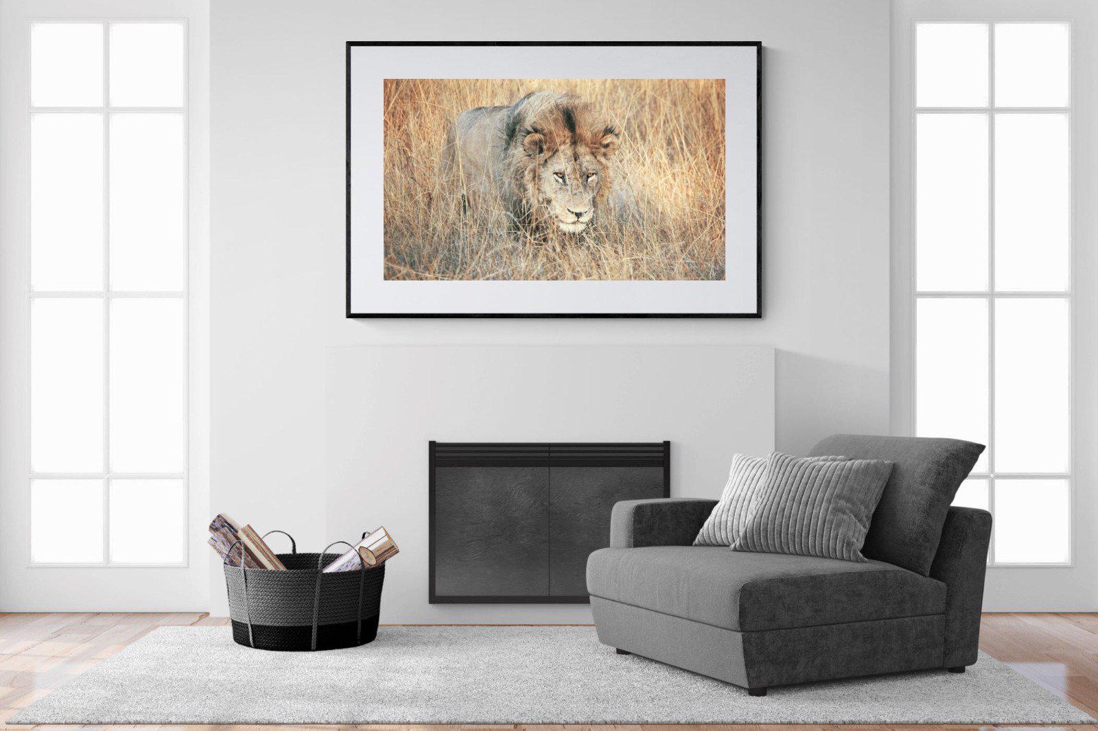 Stalking-Wall_Art-150 x 100cm-Framed Print-Black-Pixalot