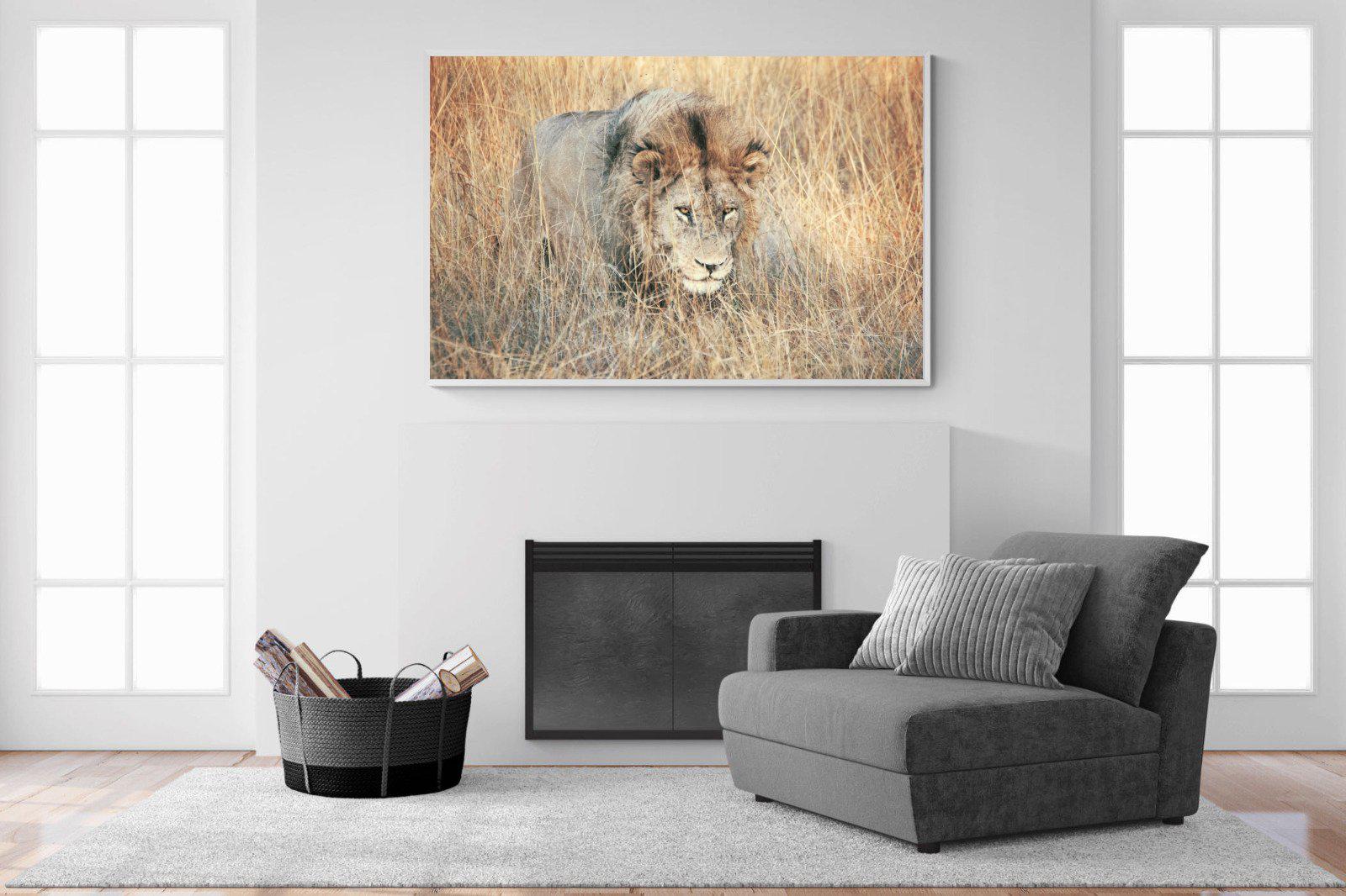 Stalking-Wall_Art-150 x 100cm-Mounted Canvas-White-Pixalot