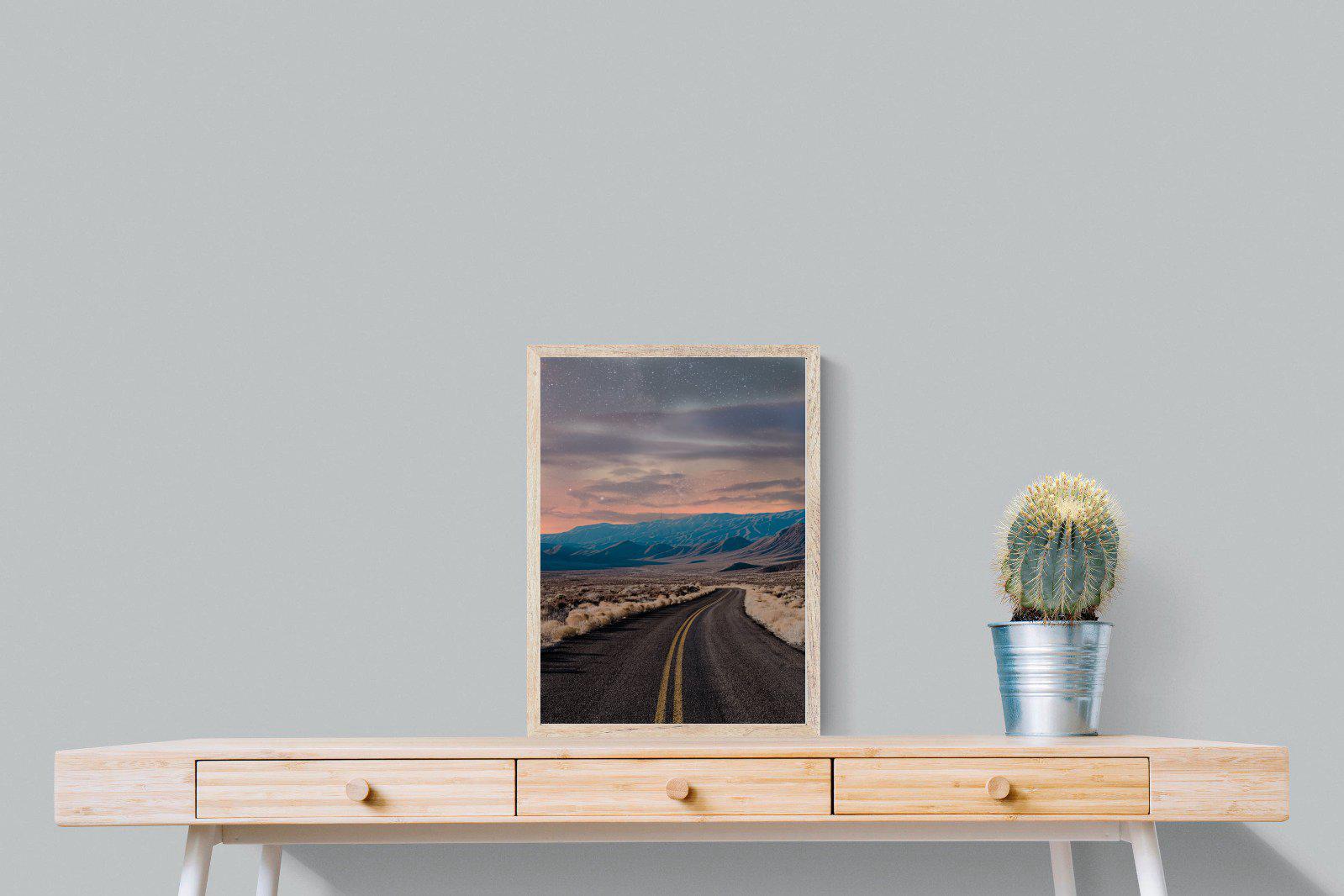 Starry Road-Wall_Art-45 x 60cm-Mounted Canvas-Wood-Pixalot