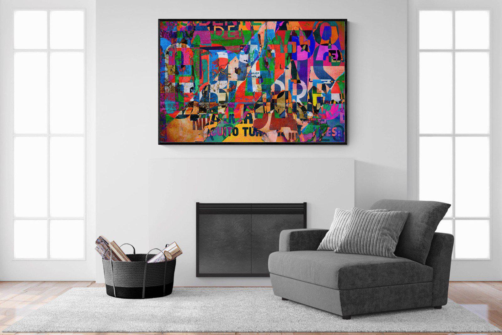 Statement-Wall_Art-150 x 100cm-Mounted Canvas-Black-Pixalot