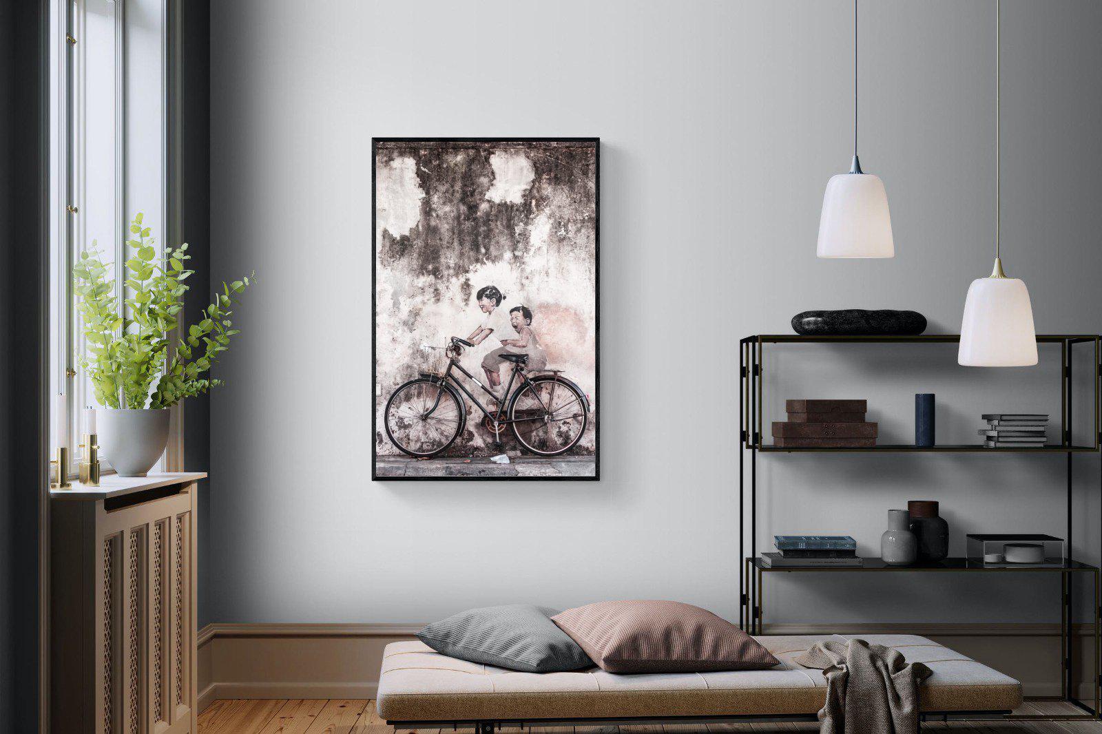 Street Art-Wall_Art-100 x 150cm-Mounted Canvas-Black-Pixalot