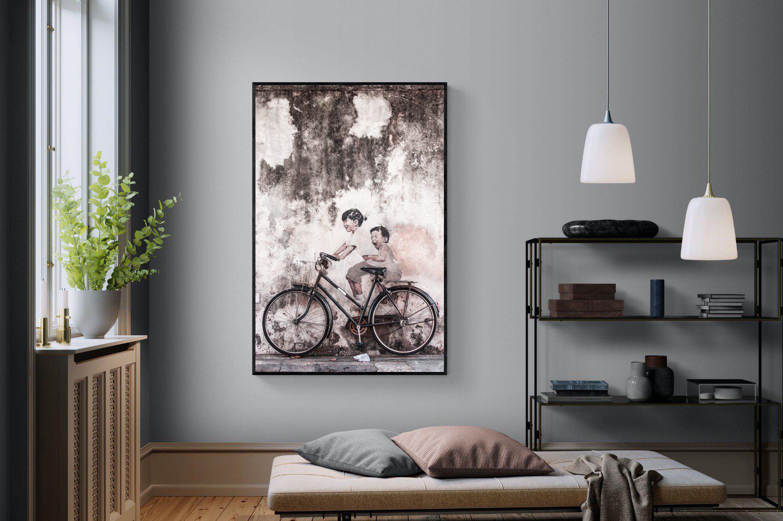 Street Art-Wall_Art-120 x 180cm-Mounted Canvas-Black-Pixalot