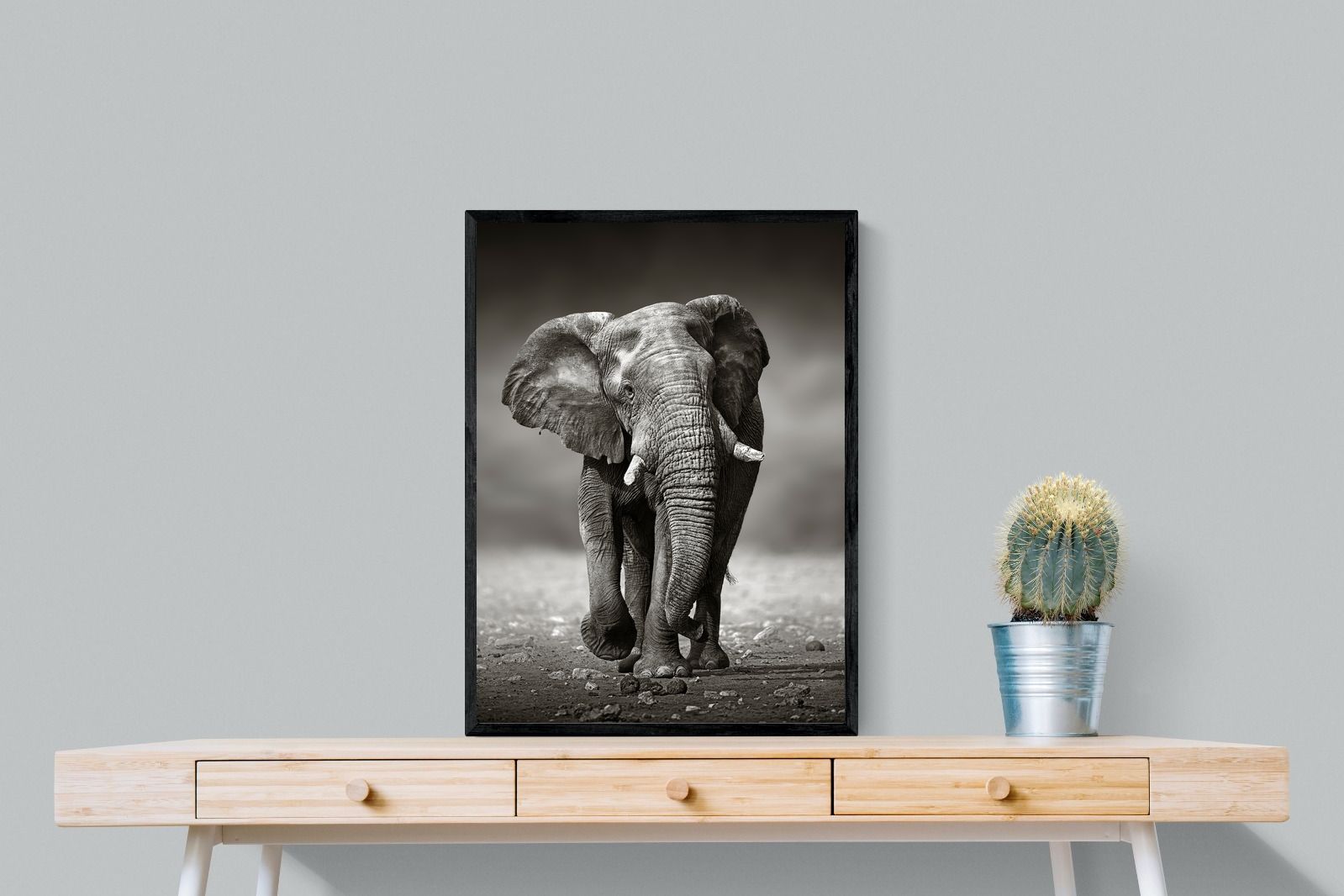 Stride-Wall_Art-60 x 80cm-Mounted Canvas-Black-Pixalot