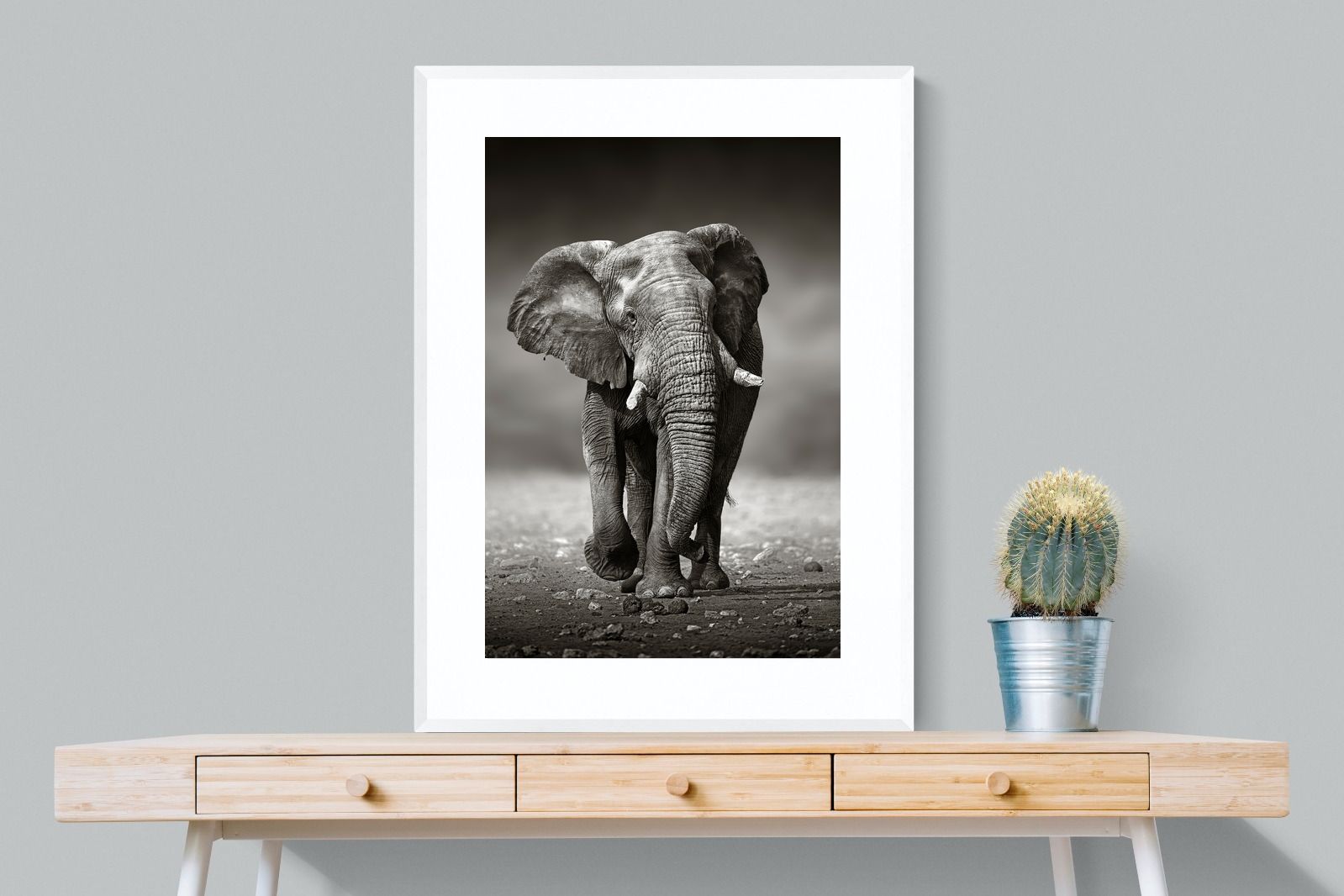 Stride-Wall_Art-75 x 100cm-Framed Print-White-Pixalot