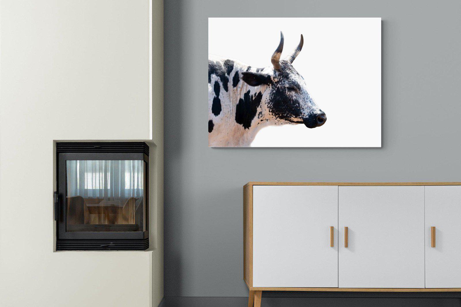 Strong Nguni-Wall_Art-100 x 75cm-Mounted Canvas-No Frame-Pixalot