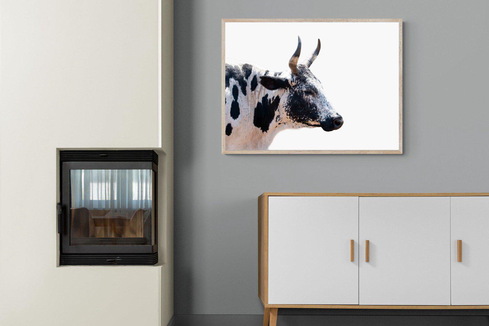 Strong Nguni-Wall_Art-100 x 75cm-Mounted Canvas-Wood-Pixalot