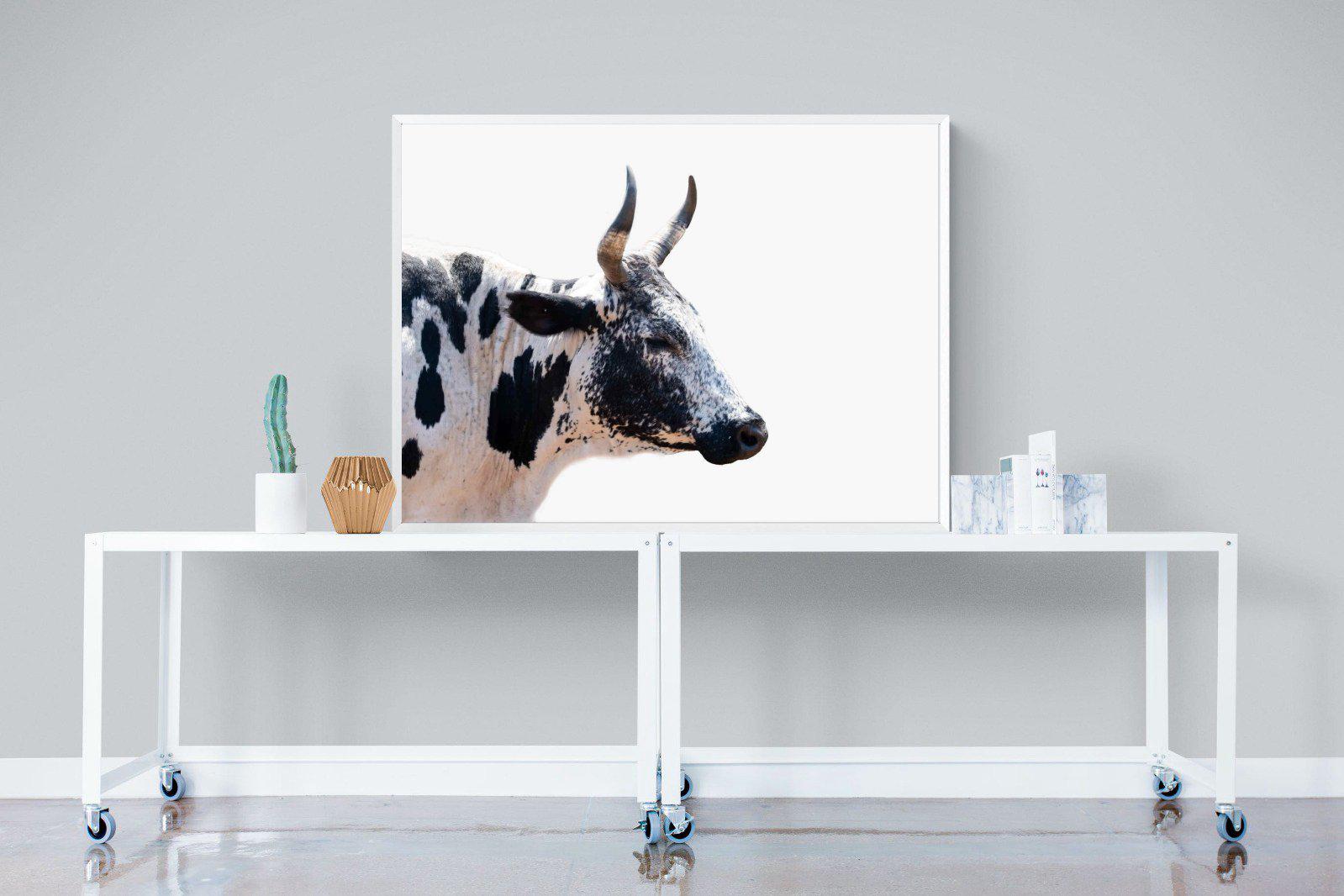 Strong Nguni-Wall_Art-120 x 90cm-Mounted Canvas-White-Pixalot