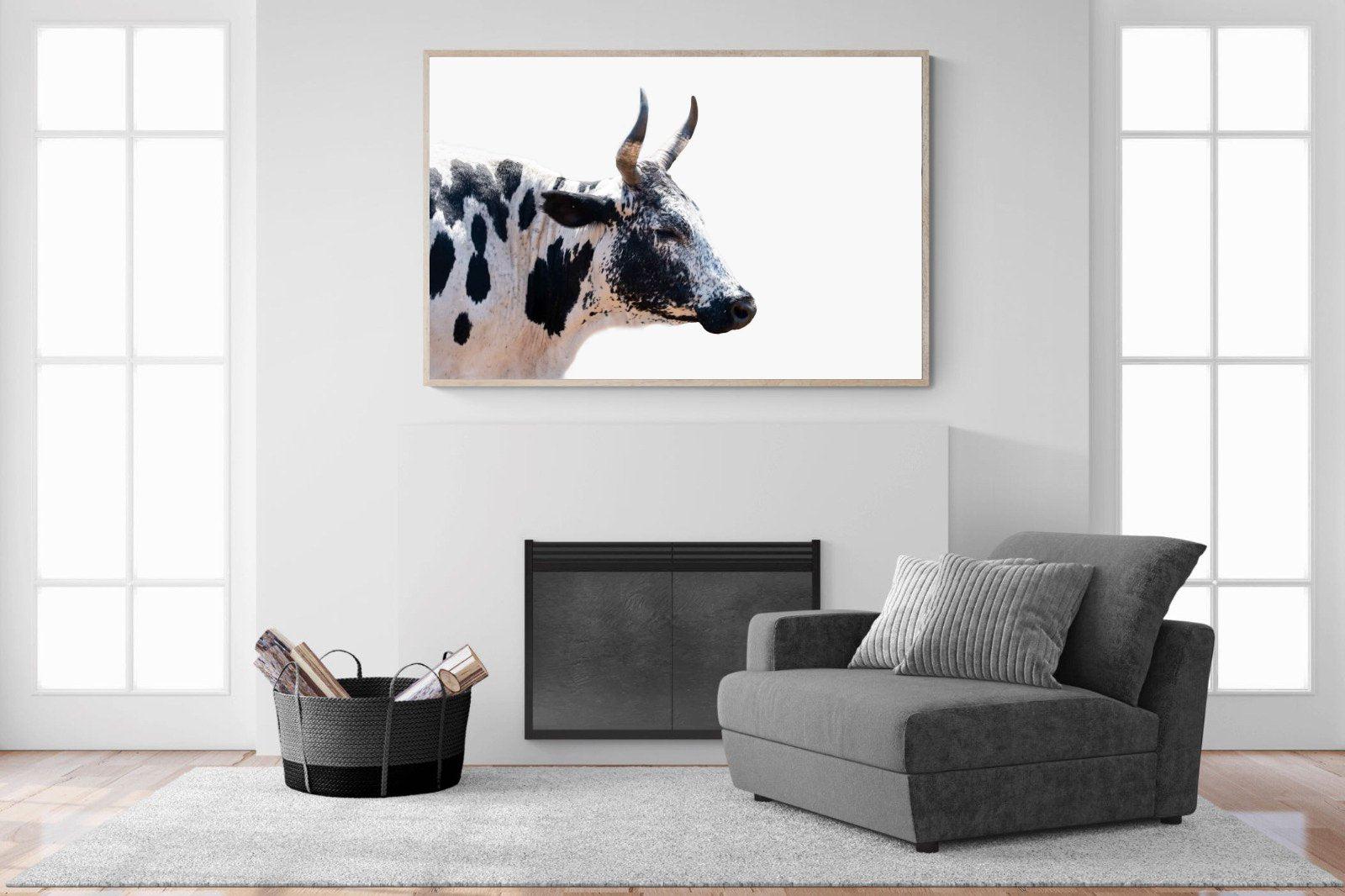 Strong Nguni-Wall_Art-150 x 100cm-Mounted Canvas-Wood-Pixalot