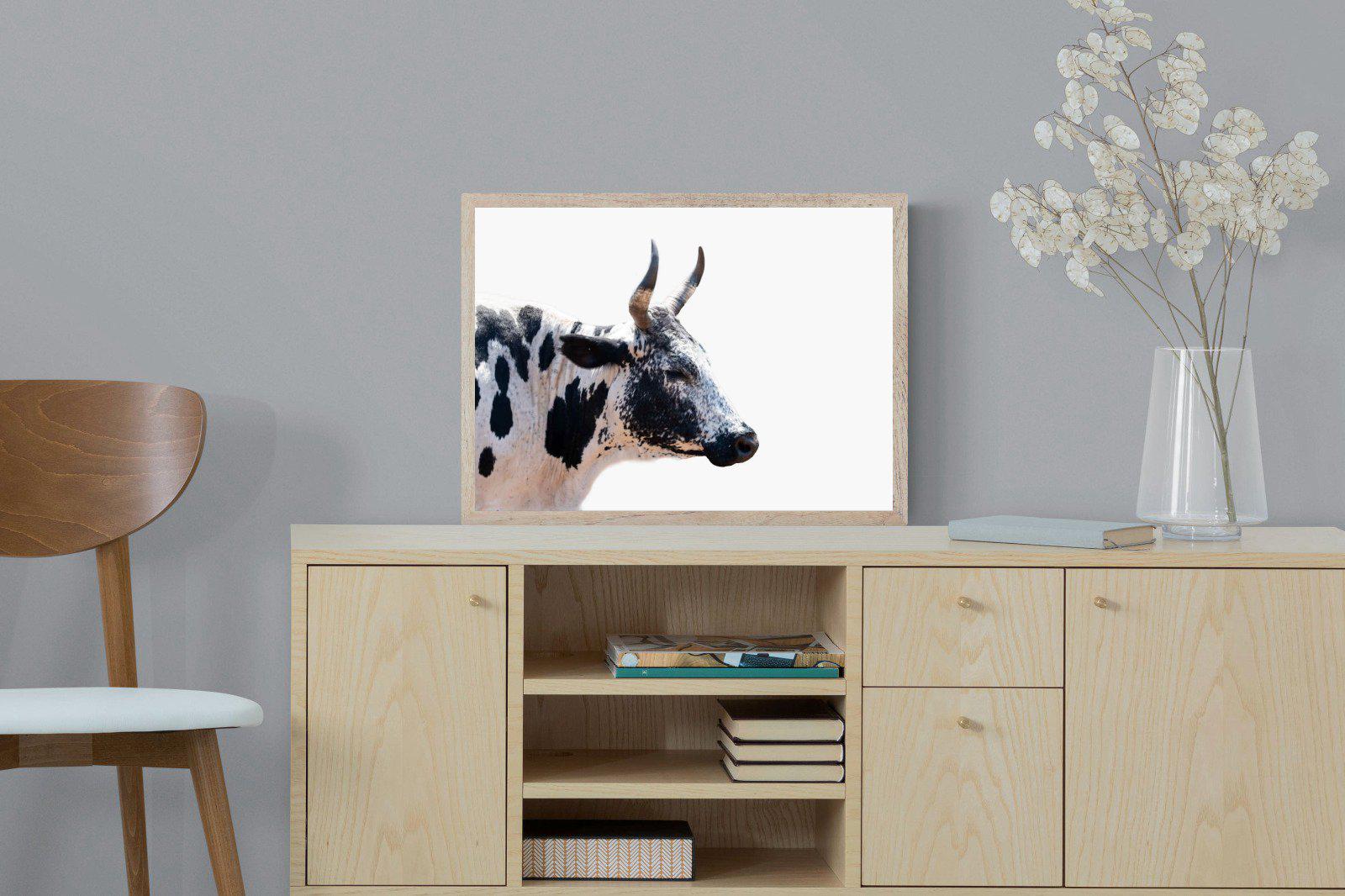 Strong Nguni-Wall_Art-60 x 45cm-Mounted Canvas-Wood-Pixalot